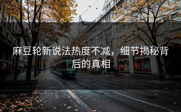 麻豆轮新说法热度不减,细节揭秘背后的真相 第1张 麻豆轮新说法热度不减,细节揭秘背后的真相 第1张