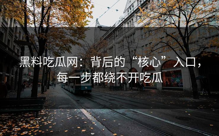 黑料吃瓜网：背后的“核心”入口，每一步都绕不开吃瓜  第1张